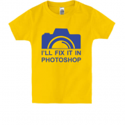 Детская футболка с фотокамерой "i`ll fix it in photoshop"